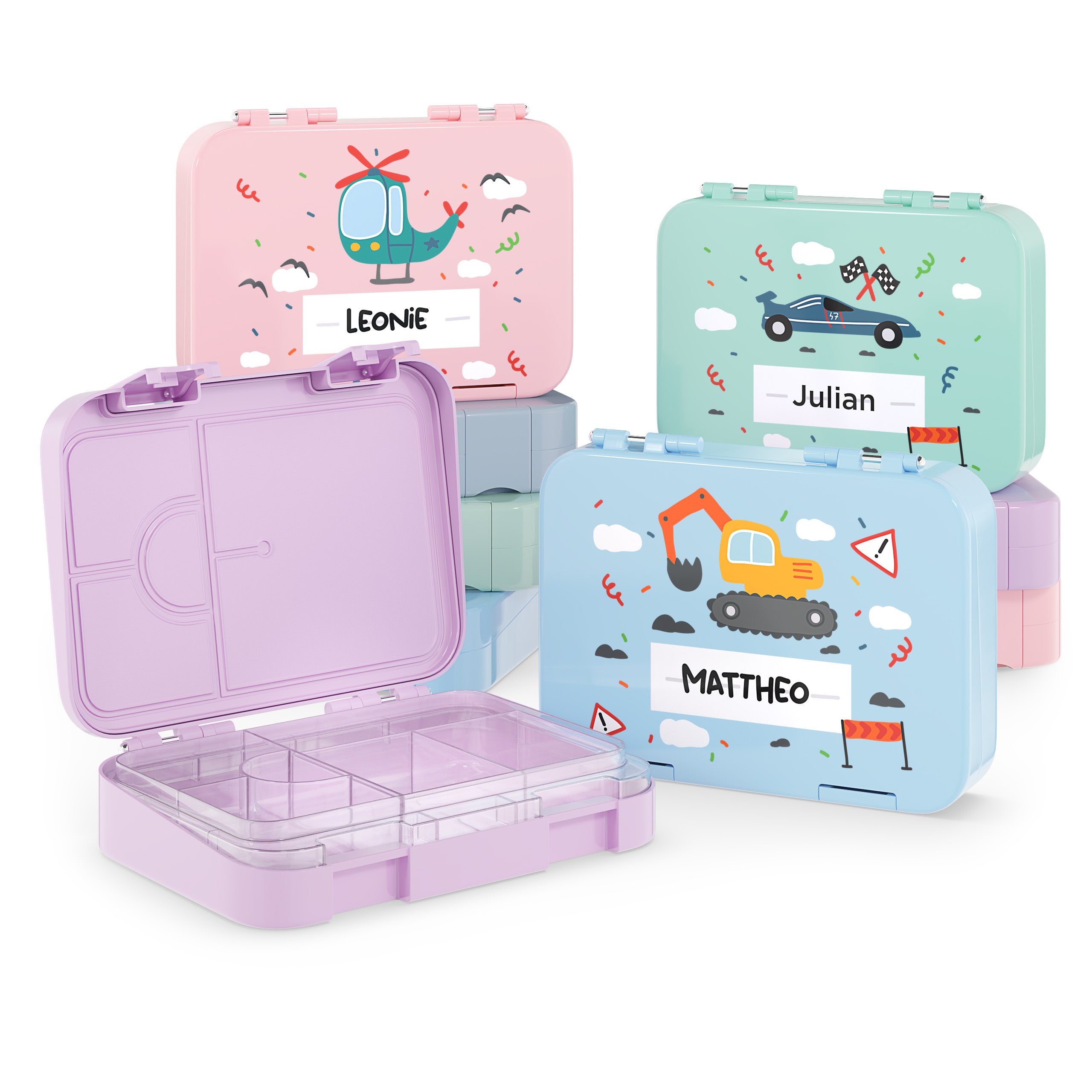 Bärenwerke Personalisierte Brotdose Mit Name - BPA-frei 21x15x5cm